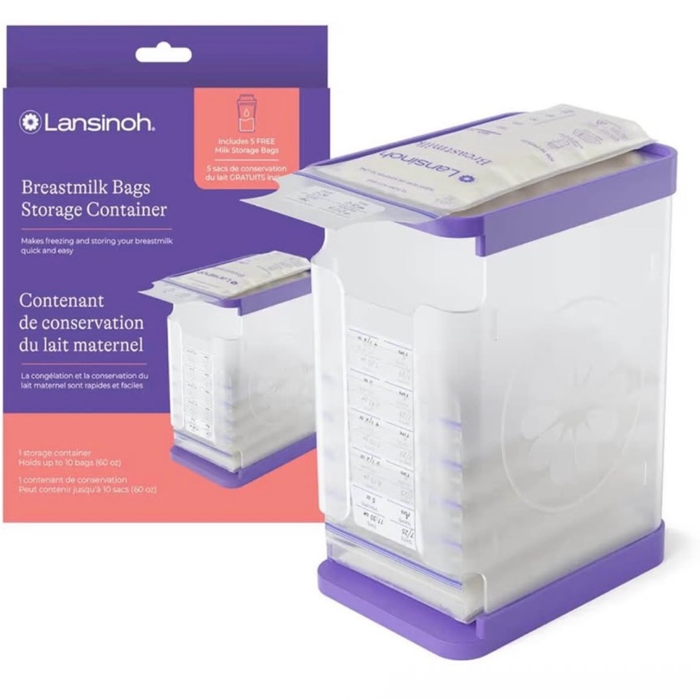 Lansinoh Purple Breastmilk Storage Container